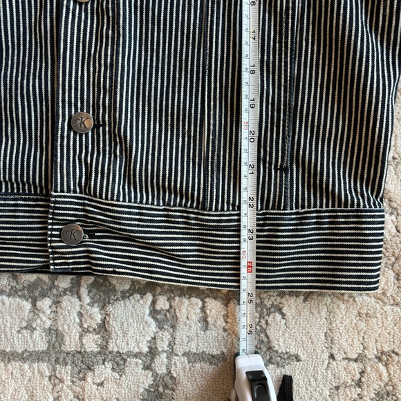 Calvin Klein Archive Stripe Denim Trucker Jacket - Picture 7 of 8